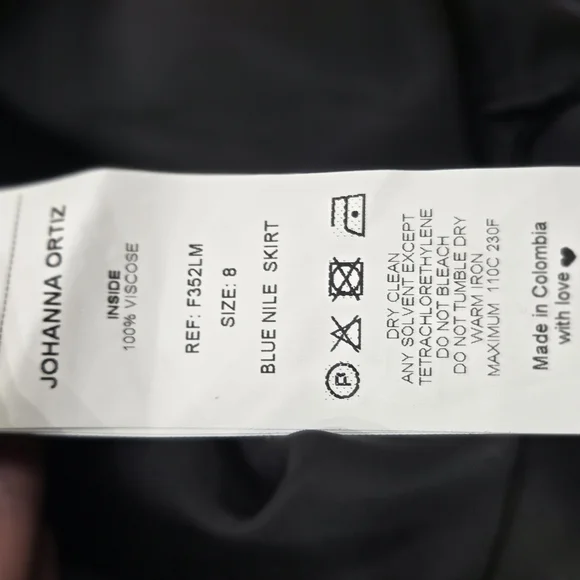 Johanna Ortiz “Midnight & Silver Tangled Garden” Blue Nile Maxi Skirt – Size 8 - Picture 9 of 14